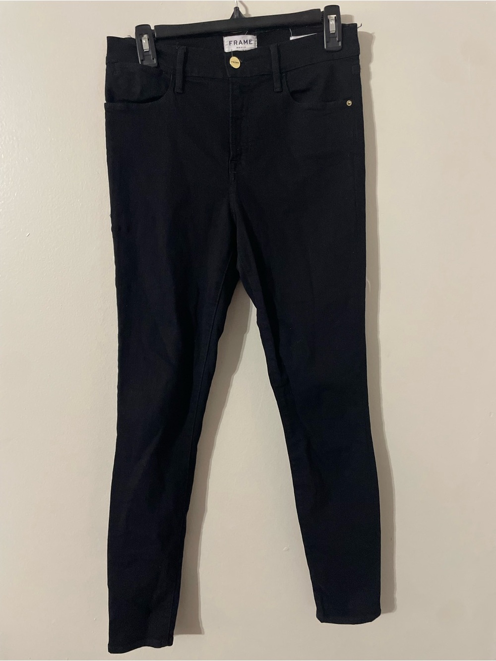 Frame Denim Black High-Rise Skinny Jeans NWOT Sz- Ladies 29 - Picture 3 of 7